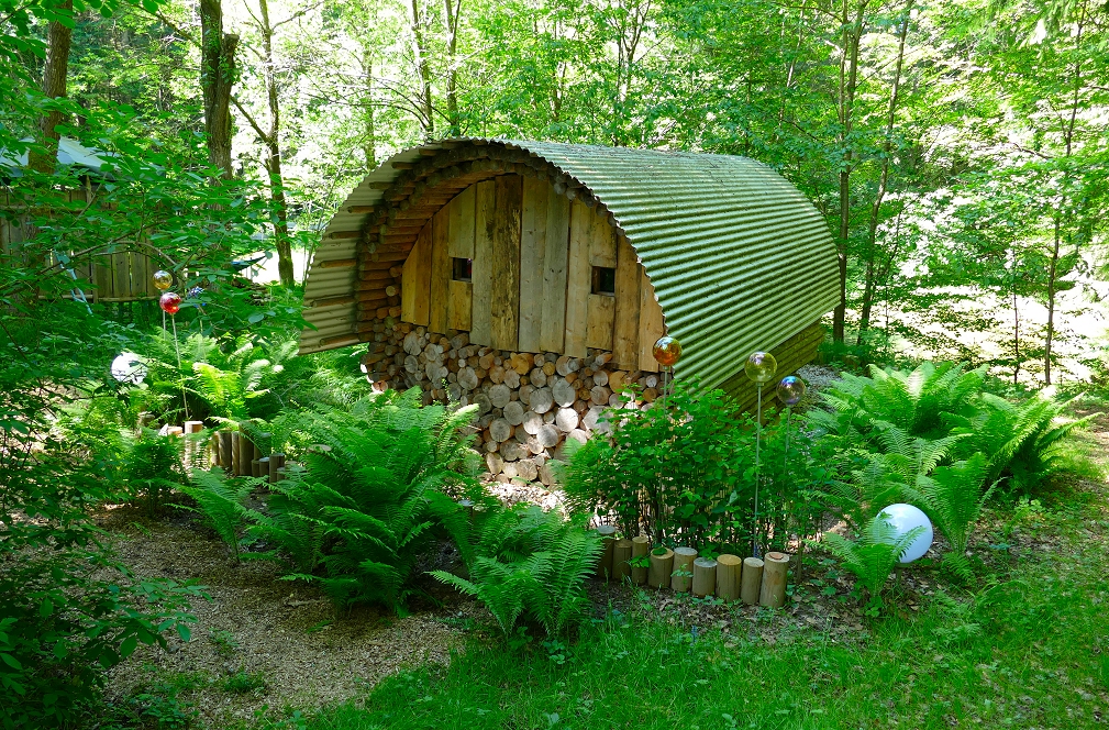 Sauna im Garten